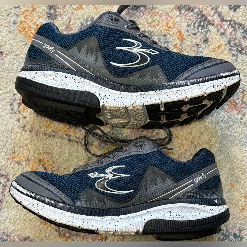 Gravity Defyer Gdefy Mighty Walk Mens Size 10.5 Blue Gray Running Shoes Sneakers - Picture 3 of 8